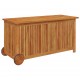 Sonata H Градинска кутия за съхранение с колела 113x50x58см акация масив
