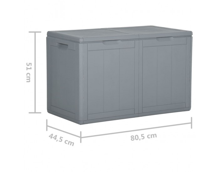 Sonata H Градинска кутия за съхранение, 180 л, сива, PP ратан
