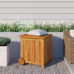 Sonata H Градинска кутия за съхранение с колела 60x50x58 см акация масив - Construcții de exterior