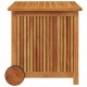 Sonata H Градинска кутия за съхранение с колела 60x50x58 см акация масив