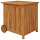 Sonata H Градинска кутия за съхранение с колела 60x50x58 см акация масив