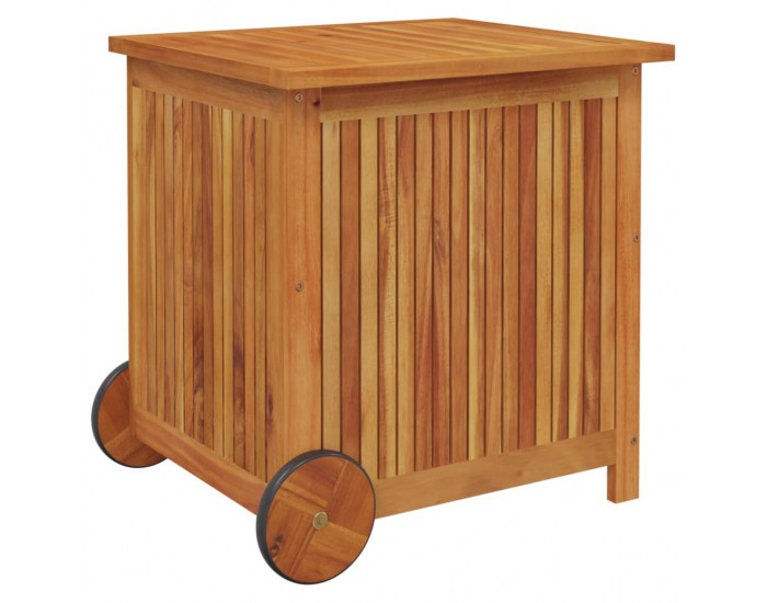 Sonata H Градинска кутия за съхранение с колела 60x50x58 см акация масив