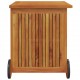 Sonata H Градинска кутия за съхранение с колела 60x50x58 см акация масив