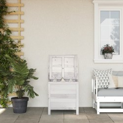 Sonata H Градинска кутия за съхранение бяла 50x49x56,5 см чам масив - Construcții de exterior