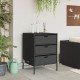 Sonata H Градински шкаф за съхранение черен 55x59x80 см полиратан