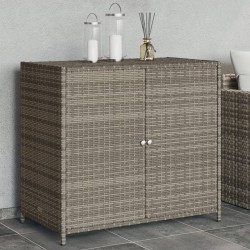 Sonata H Градински шкаф за съхранение, сив, 83x45x76 см, полиратан - Construcții de exterior