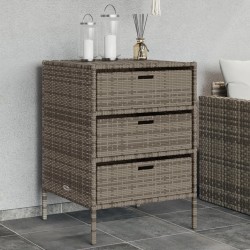 Sonata H Градински шкаф за съхранение сив 55x59x80 см полиратан - Construcții de exterior