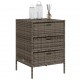Sonata H Градински шкаф за съхранение сив 55x59x80 см полиратан