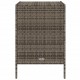 Sonata H Градински шкаф за съхранение сив 55x59x80 см полиратан