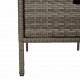 Sonata H Градински шкаф за съхранение сив 55x59x80 см полиратан