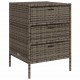 Sonata H Градински шкаф за съхранение сив 55x59x80 см полиратан