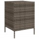 Sonata H Градински шкаф за съхранение сив 55x59x80 см полиратан