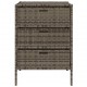 Sonata H Градински шкаф за съхранение сив 55x59x80 см полиратан