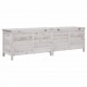 Sonata H Градинска кутия за съхранение бяла 198,5x50x56,5 см чам масив