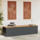 Sonata H Външна кутия за съхранение черна 220x50x54 см PE ратан акация