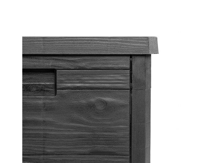 Sonata H Градинска ракла, антрацит, 77,5x44,5x53 см, полипропилен