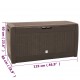 Sonata H Градински сандък за съхранение кафяв 119x48x60 см полипропилен