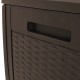 Sonata H Градински сандък за съхранение кафяв 119x48x60 см полипропилен