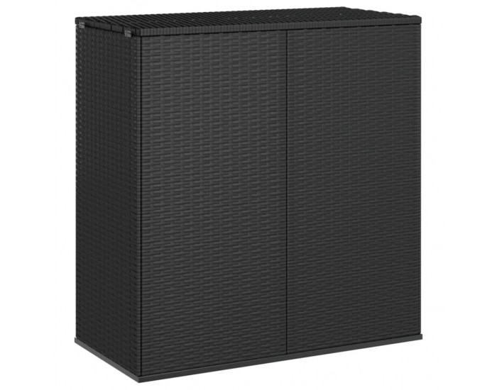 Sonata H Кутия за градински възглавници PE ратан 100x49x103,5 см черна