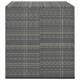 Sonata H Кутия за градински възглавници PE ратан 100x97,5x104 см сива