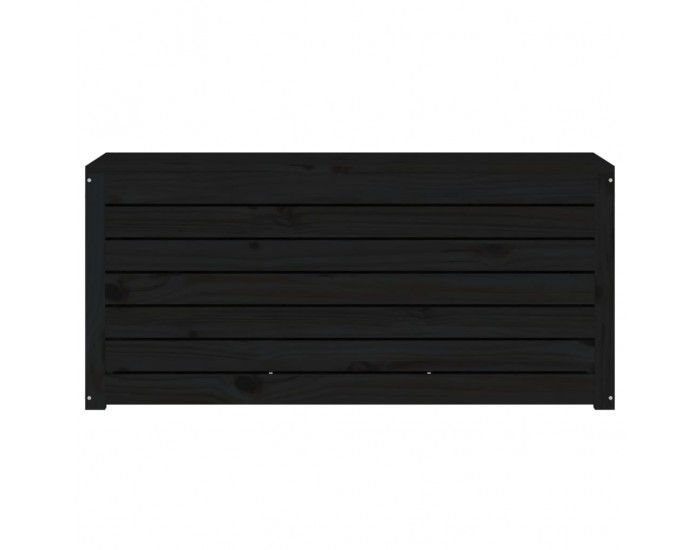 Sonata H Градинска кутия черна 101x50,5x46,5 см масивна борова дървесина