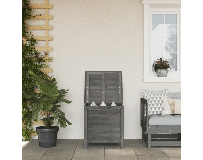 Sonata H Градинска ракла антрацит 50x49x56,5 см чам масив