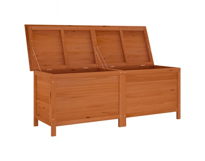 Sonata H Градинска кутия за съхранение кафява 150x50x56,5 см чам масив