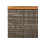 Sonata H Градинска кутия за съхранение сив 110x55x63 см PE ратан акация