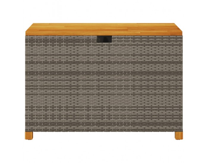 Sonata H Градинска кутия за съхранение сив 110x55x63 см PE ратан акация