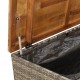 Sonata H Градинска кутия за съхранение сив 110x55x63 см PE ратан акация
