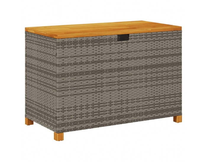 Sonata H Градинска кутия за съхранение сив 110x55x63 см PE ратан акация