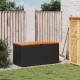 Sonata H Външна кутия за съхранение черна 110x50x54 см PE ратан акация