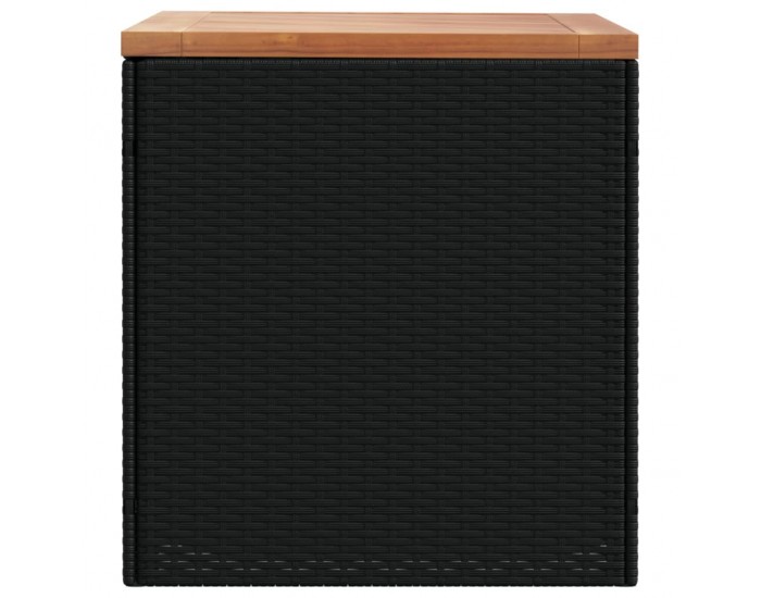Sonata H Външна кутия за съхранение черна 110x50x54 см PE ратан акация