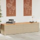 Sonata H Градинска кутия за съхранение бежов 220x50x54см PE ратан акация