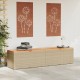 Sonata H Градинска кутия за съхранение бежов 220x50x54см PE ратан акация