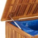 Sonata H Градинска кутия за съхранение колела 150x50x58 см акация масив