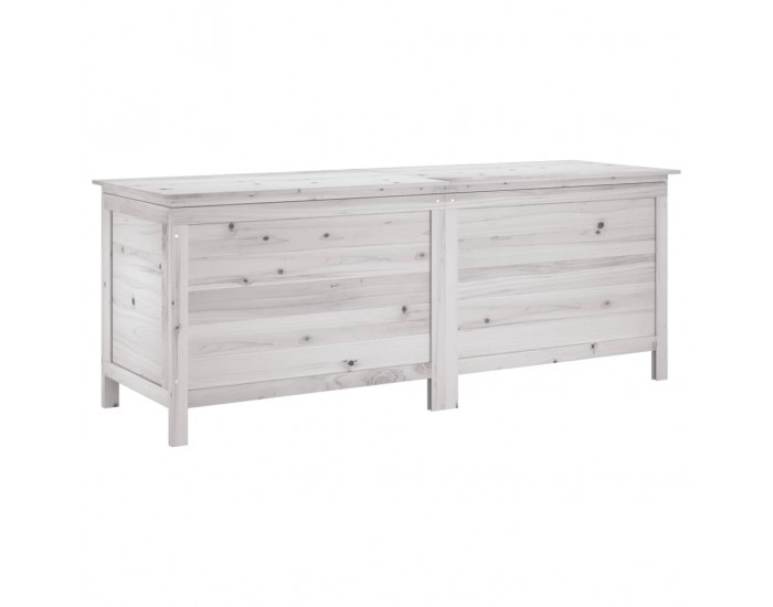 Sonata H Градинска кутия за съхранение бяла 150x50x56,5 см чам масив