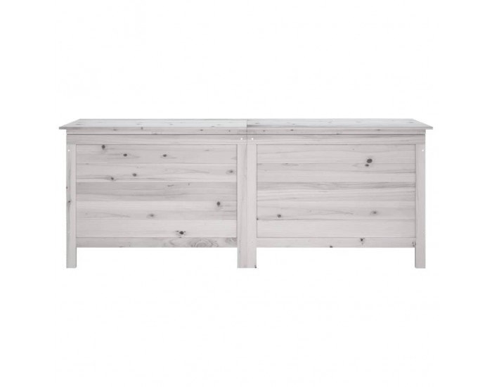 Sonata H Градинска кутия за съхранение бяла 150x50x56,5 см чам масив