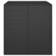 Sonata H Кутия за градински възглавници PE Ратан 100x97,5x104 см черна