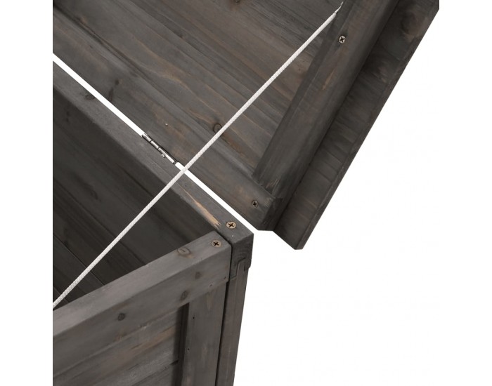 Sonata H Градинска ракла антрацит 198,5x50x56,5 см чам масив