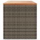 Sonata H Градинска кутия за съхранение сива 220x50x54 см PE ратан акация