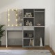 Sonata H LED тоалетка с 2 шкафа, бетонно сиво, инженерно дърво