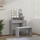 Sonata H Комплект тоалетка с LED, сив сонома, инженерно дърво
