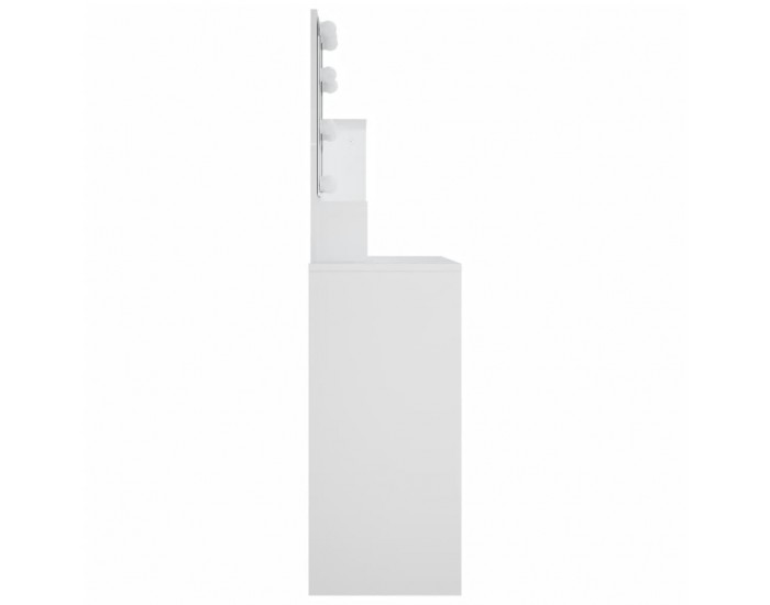 Sonata H Тоалетка с LED, бяла, 86,5x35x136 см
