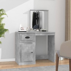 Sonata H Тоалетка с огледало бетонно сиво 90x50x132,5 см инженерно дърво - Măsuțe de toaletă și oglinzi