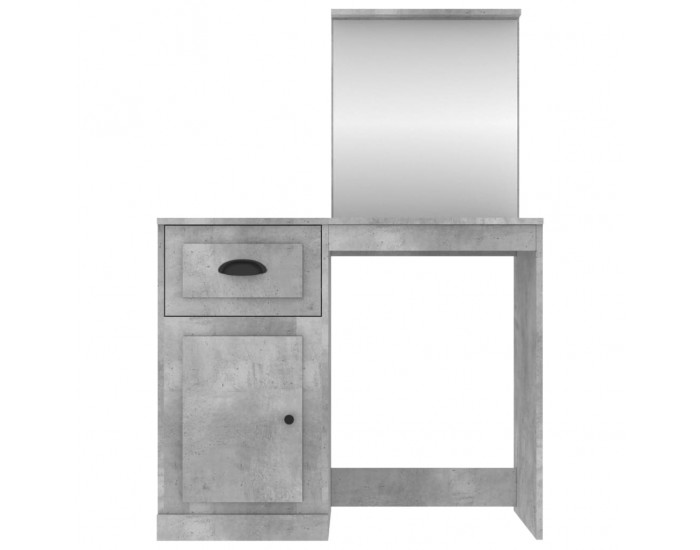 Sonata H Тоалетка с огледало бетонно сиво 90x50x132,5 см инженерно дърво