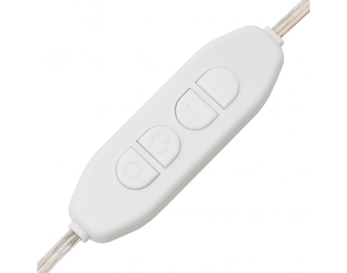 Sonata H Тоалетка с LED, Меденокафяв, 95x50x133,5 см, борово дърво масив