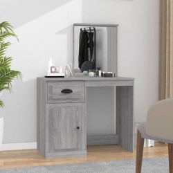 Sonata H Тоалетка с огледало сив сонома 90x50x132,5 см инженерно дърво - Măsuțe de toaletă și oglinzi