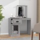 Sonata H Тоалетка с огледало сив сонома 90x50x132,5 см инженерно дърво