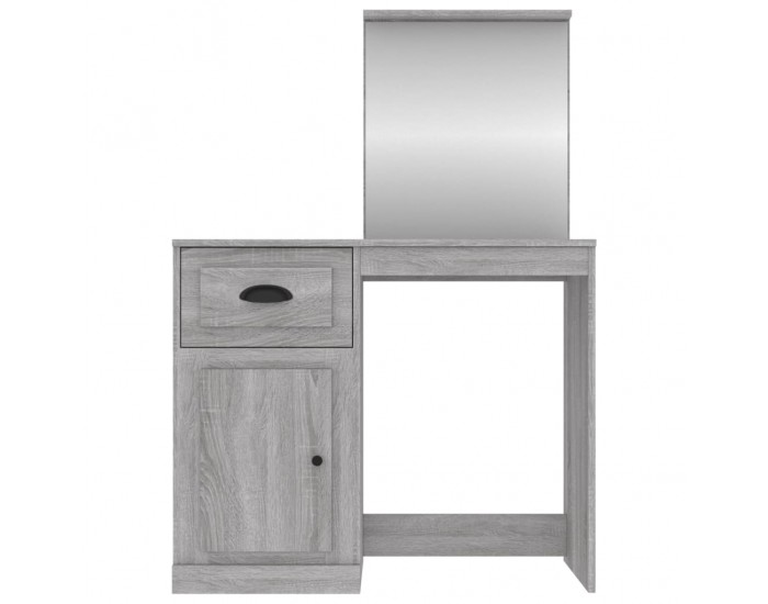 Sonata H Тоалетка с огледало сив сонома 90x50x132,5 см инженерно дърво